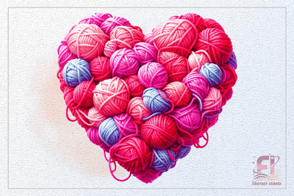 Download Yarn Ball Heart Clipart Valentine PNG - Valentine png Collection