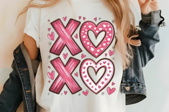 Download XOXO Valentine PNG Pink Heart Design - Valentine png Collection