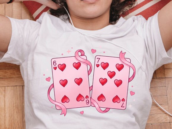 Download 6 7 Hearts Cards Valentine Day Tshirt Design - Tshirt design Collection