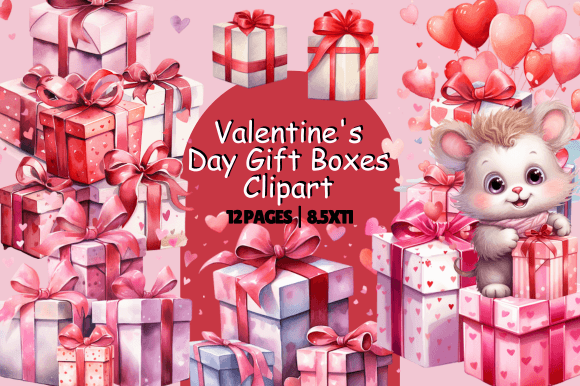 Download Valentine's Day Gift Boxes Clipart - Premium Resources