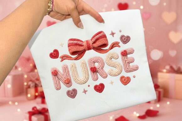 Download NURSE Crochet Yarn Valentine PNG - Valentine png Collection