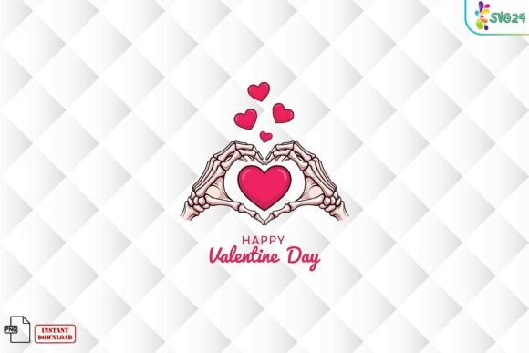Download Skeleton Hands Heart Valentine PNG - Valentine png Collection