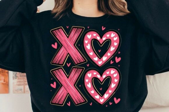 Download XOXO Valentine PNG Pink Heart Design - Valentine png Collection