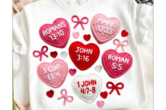 Download Faux Crochet Christian Valentine Png - Valentine png Collection