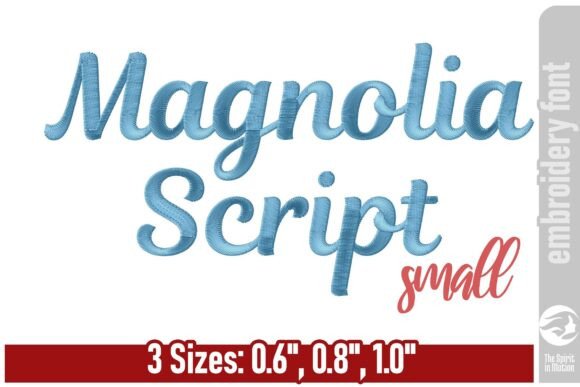 Download Magnolia Script Embroidery Font - Small - Embroidery Collection