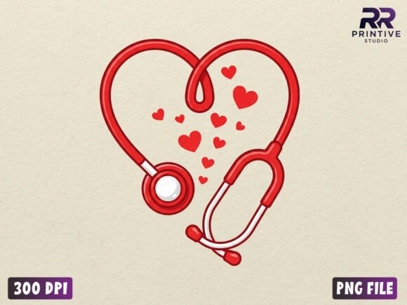 Download Heart Stethoscope Valentine PNG - Valentine png Collection