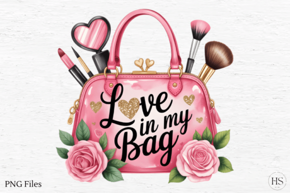 Download Pink Floral Valentine Png, Makeup Png - Valentine png Collection