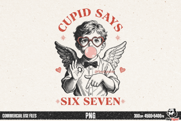 Download Cupid Says 67 Meme Vintage Valentine PNG - Valentine png Collection
