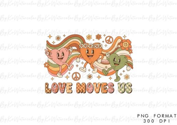 Download Love Moves Us Groovy Valentine PNG - Valentine png Collection
