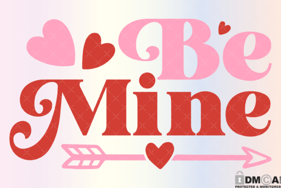 Download Be Mine Svg Retro Groovy Valentine PNG - Valentine png Collection